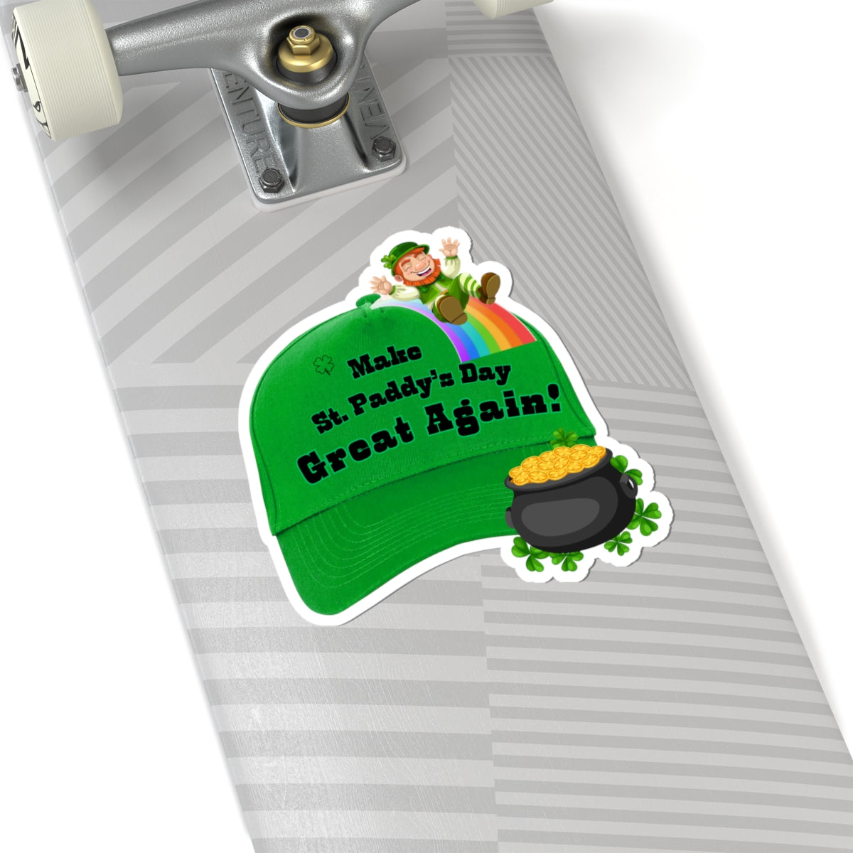 St. Paddy's Day Kiss-Cut Stickers - Make Great Again!